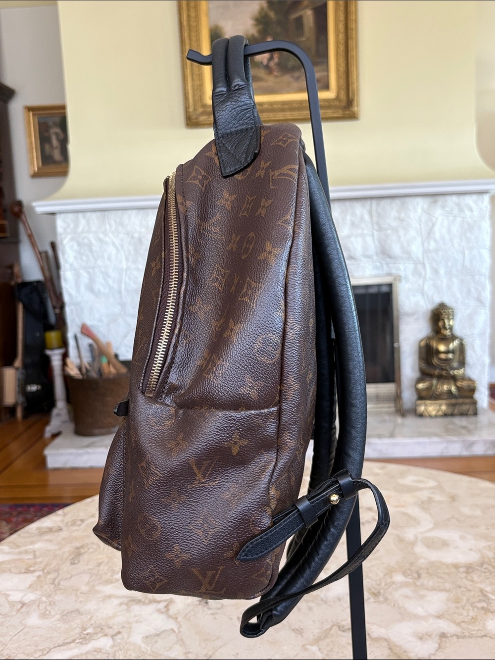 Louis Vuitton Palm Springs Backpack MM – Monogram / Black Leather Unisex - Picture 6 of 15